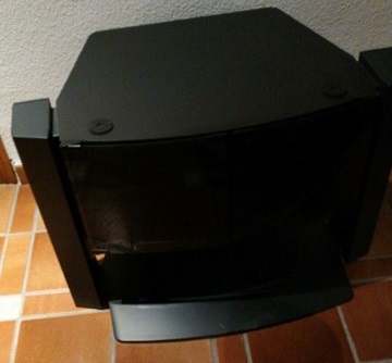 Mesa Tv de melanina, en color negro